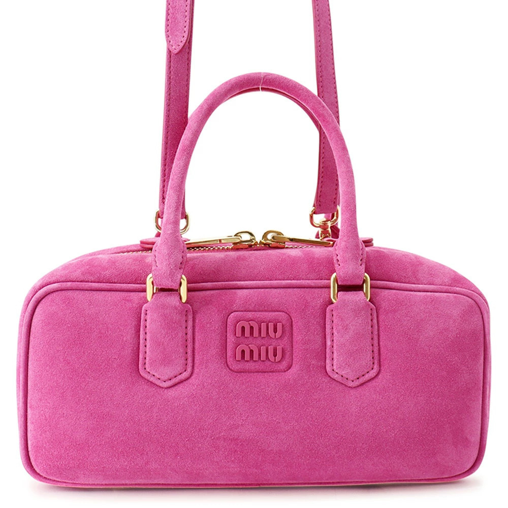 Miu Miu Handbag Arcadi Suede Bag